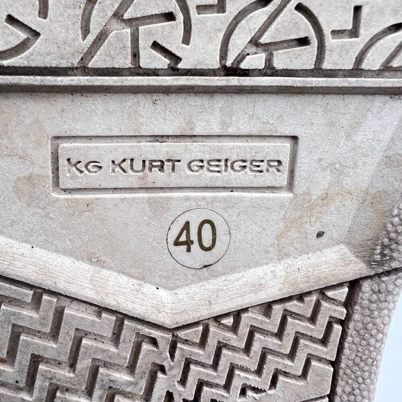 Kurt Geiger Women Size EU 40 US 9 White Red Leather G Logo Casual Shoes - Picture 10 of 14